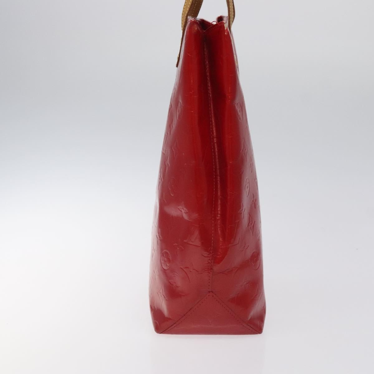 Louis Vuitton Reade Handbag Monogram Vernis Red Patent_Leather Handbag