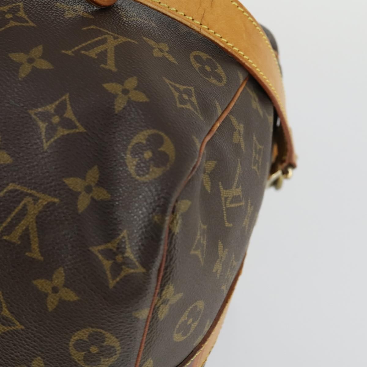 Louis Vuitton Keepall Bag Monogram Canvas Brown Canvas Travel Bag