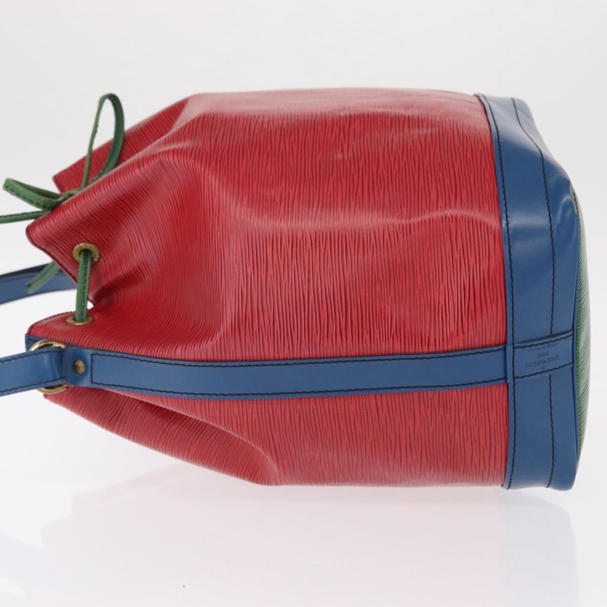 Louis Vuitton Tricolor Noe Handbag Epi Leather Red Leather Shoulder Bag