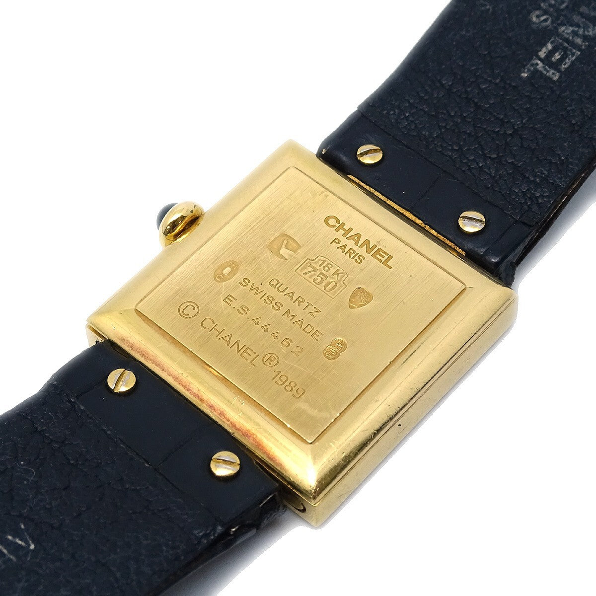 Chanel Mademoiselle Quartz Watch Yellow Gold With Diamond Bezel Watch