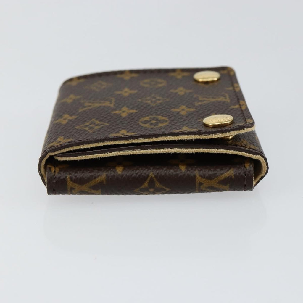 Louis Vuitton Case Jewelry Box Canvas Brown Canvas Wallets Accessory