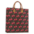 Louis Vuitton Sac Plat Bag Limited Edition Monogram Cerises Brown Canvas Handbag