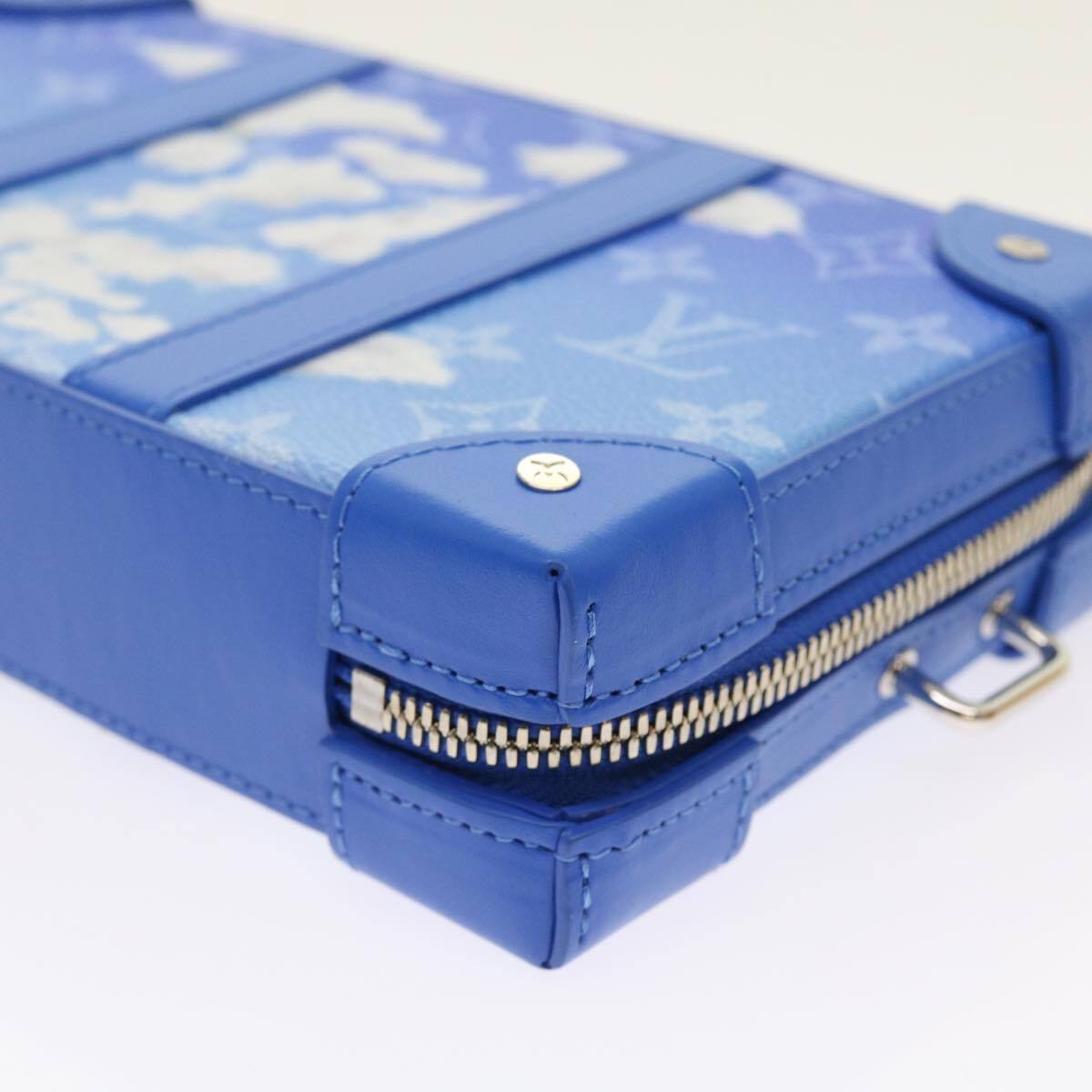 Louis Vuitton Soft Trunk Wallet Limited Edition Monogram Clouds Blue Canvas Bag