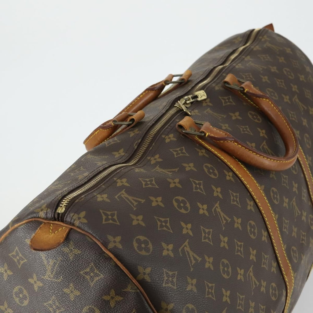 Louis Vuitton Keepall Bag Monogram Canvas Brown Canvas Travel Bag