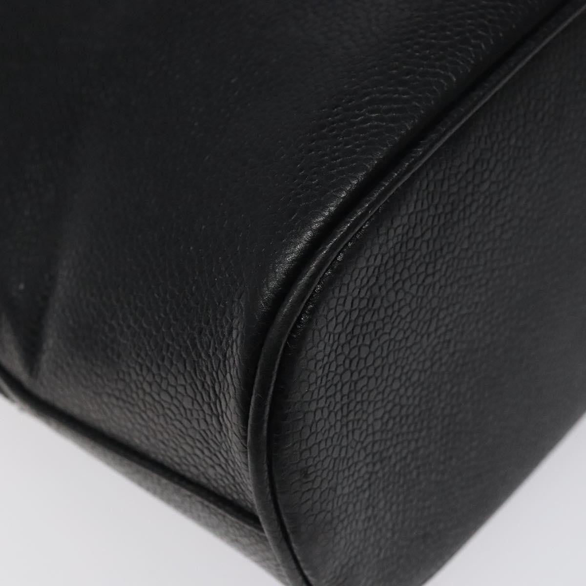 Chanel Vintage Cc Dome Bag Caviar Black Calfskin Handbag