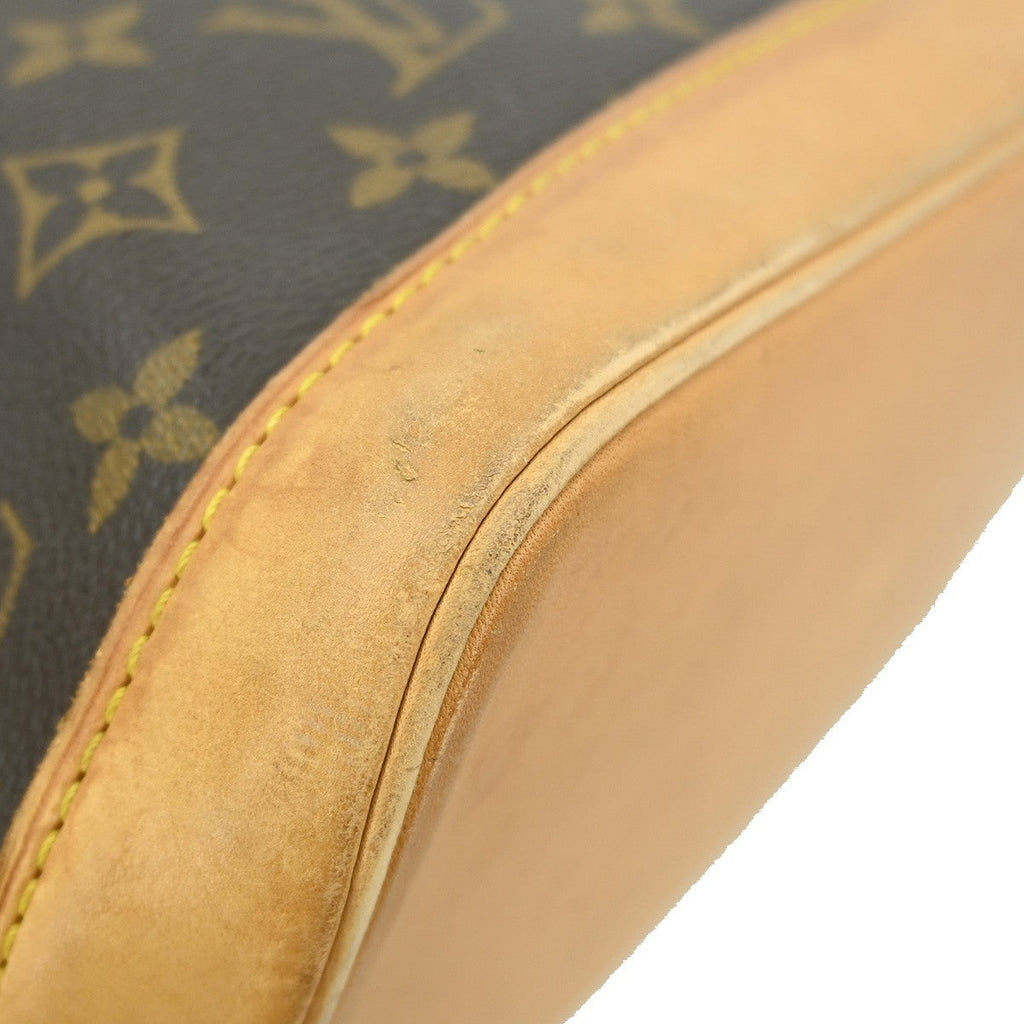 Louis Vuitton Alma Handbag Monogram Canvas Brown Canvas Handbag