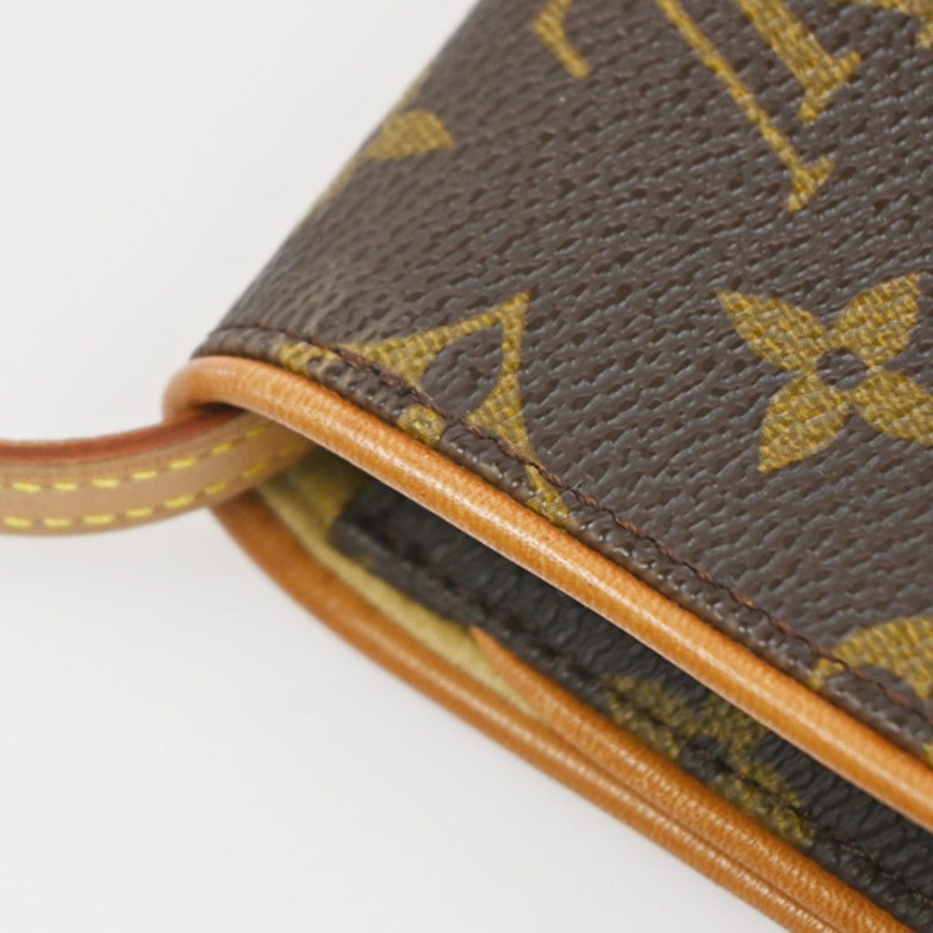 Louis Vuitton Twin Handbag Monogram Canvas Brown Canvas Clutche & Pouche Bag