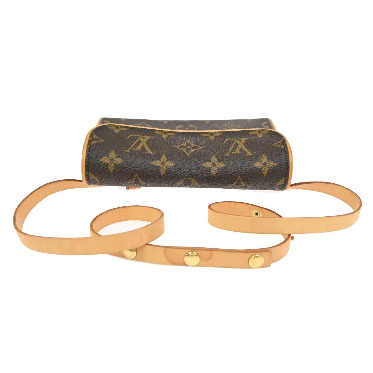 Louis Vuitton Florentine Waist Bag Monogram Canvas Brown Canvas Clutche & Pouche Bag