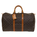 Louis Vuitton Keepall Bag Monogram Canvas Brown Canvas Travel Bag