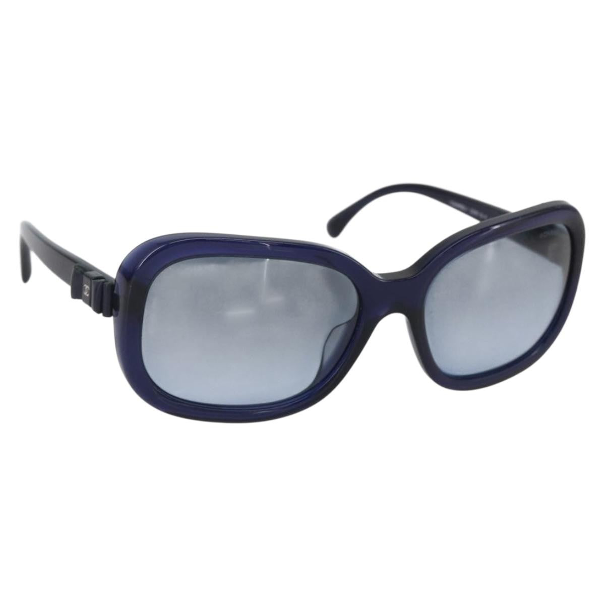 Chanel Logo Cc Sunglasses Plastic Blue Plastic Sunglasse Accessory