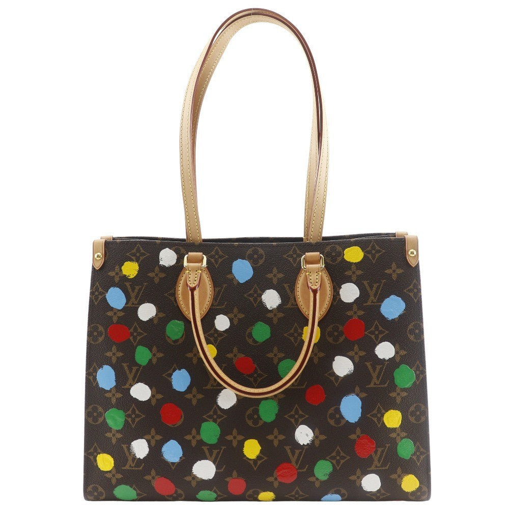 Louis Vuitton Onthego Tote Yayoi Kusama Painted Dots Monogram Canvas Multicolour Canvas Tote Bag