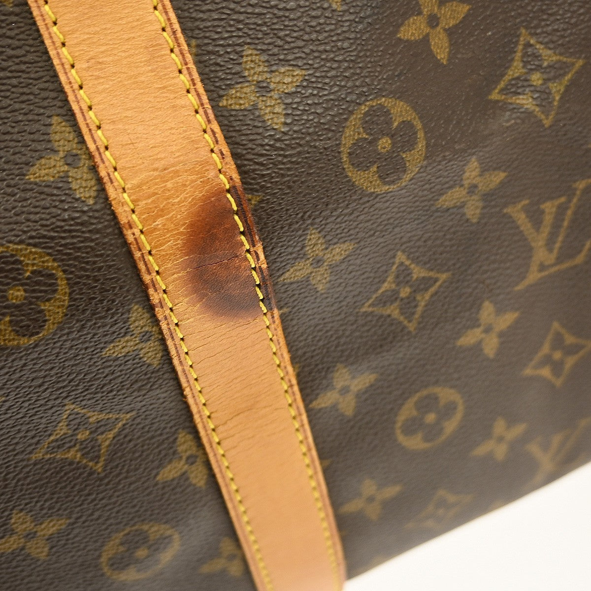 Louis Vuitton Keepall Bandouliere Bag Monogram Canvas Brown Canvas Travel Bag