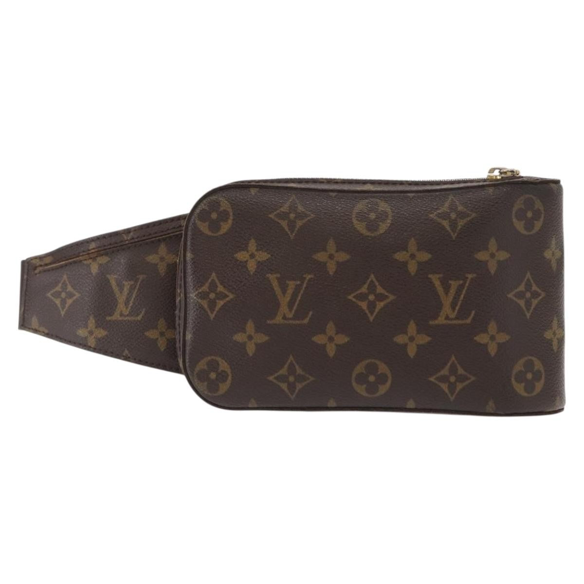 Louis Vuitton Geronimos Waist Bag Monogram Canvas Brown Canvas Shoulder Bag