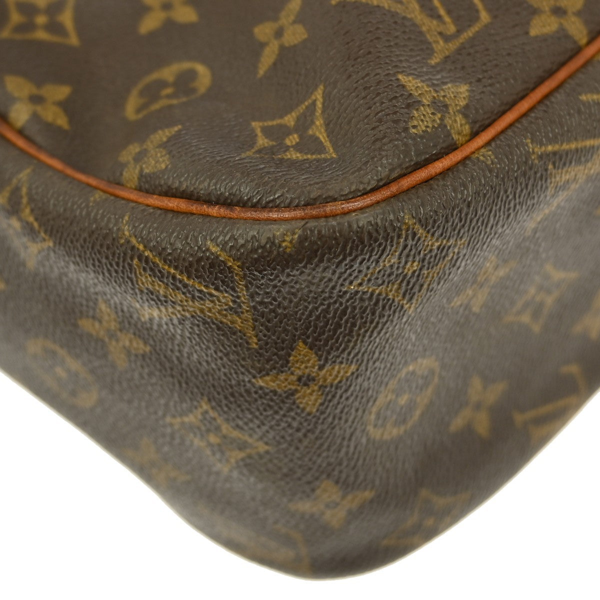 Louis Vuitton Cite Handbag Monogram Canvas Brown Canvas Clutche & Pouche Bag