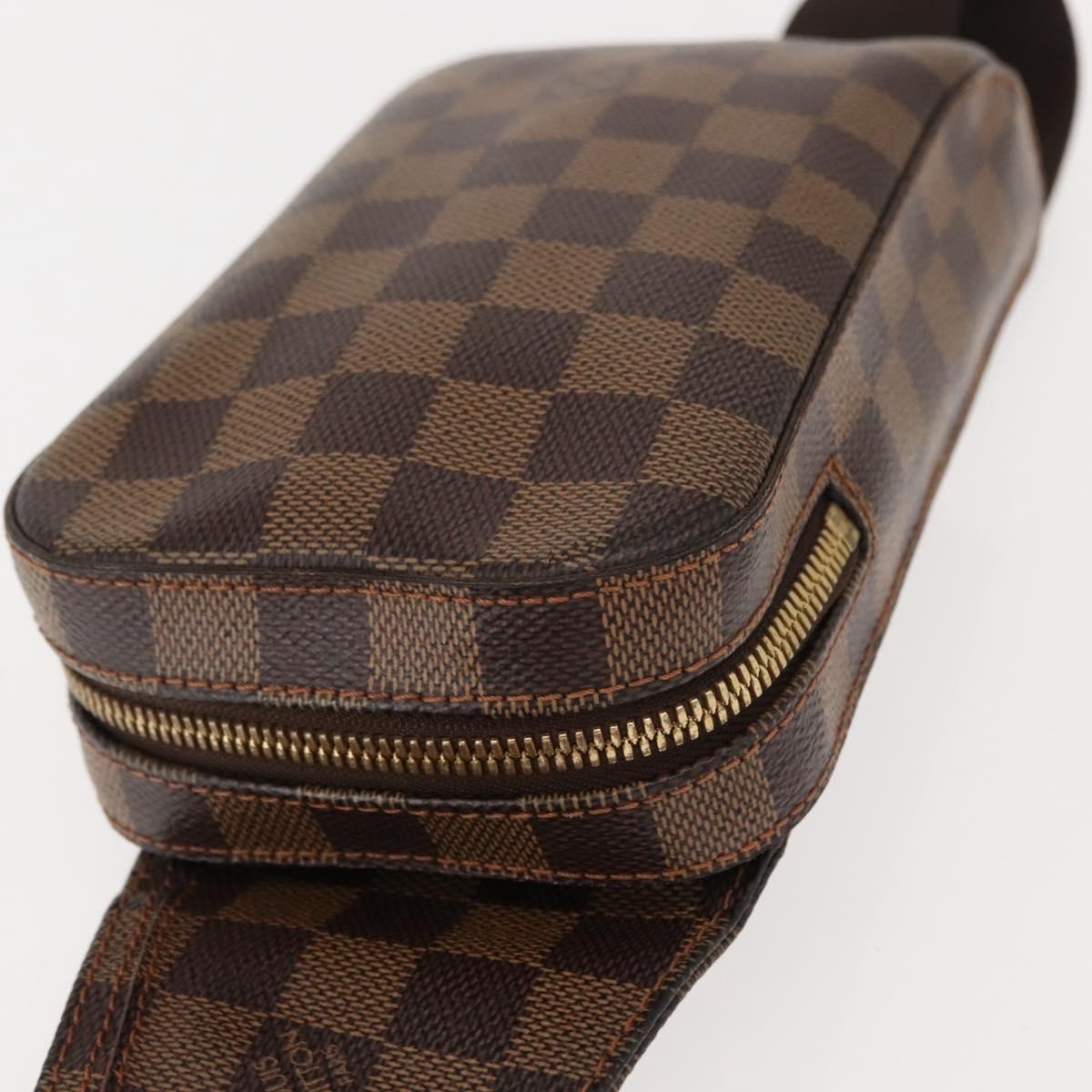 Louis Vuitton Geronimos Waist Bag Damier Brown Canvas Shoulder Bag