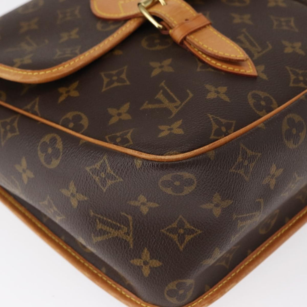 Louis Vuitton Sac Gibeciere Messenger Bag Monogram Canvas Brown Canvas Shoulder Bag