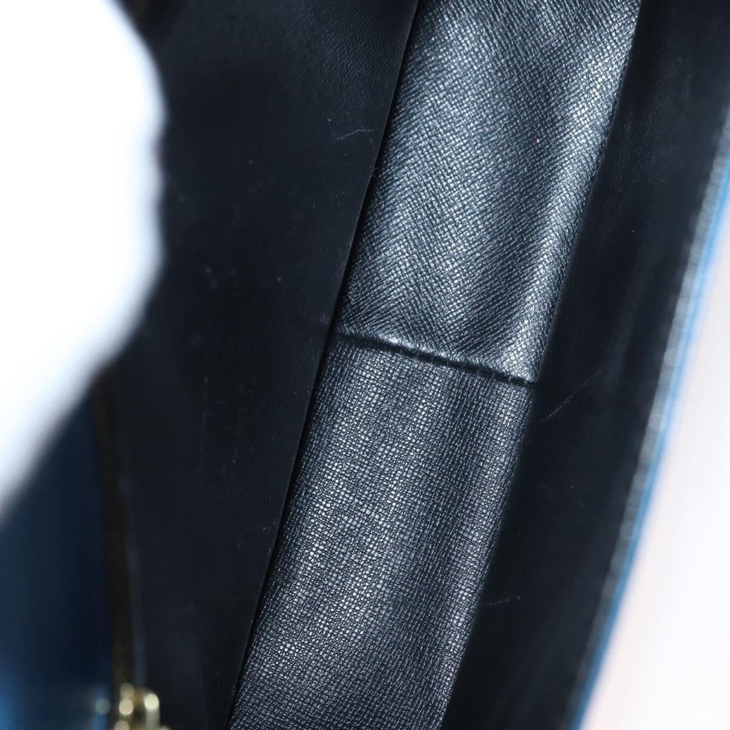 Louis Vuitton Saint Cloud Handbag Epi Leather Blue Leather Shoulder Bag