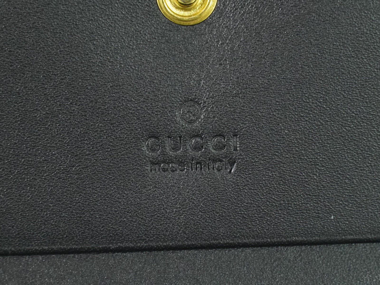 Gucci Gg Marmont Wallet Leather Black Leather Wallets Accessory (Pre-Owned)