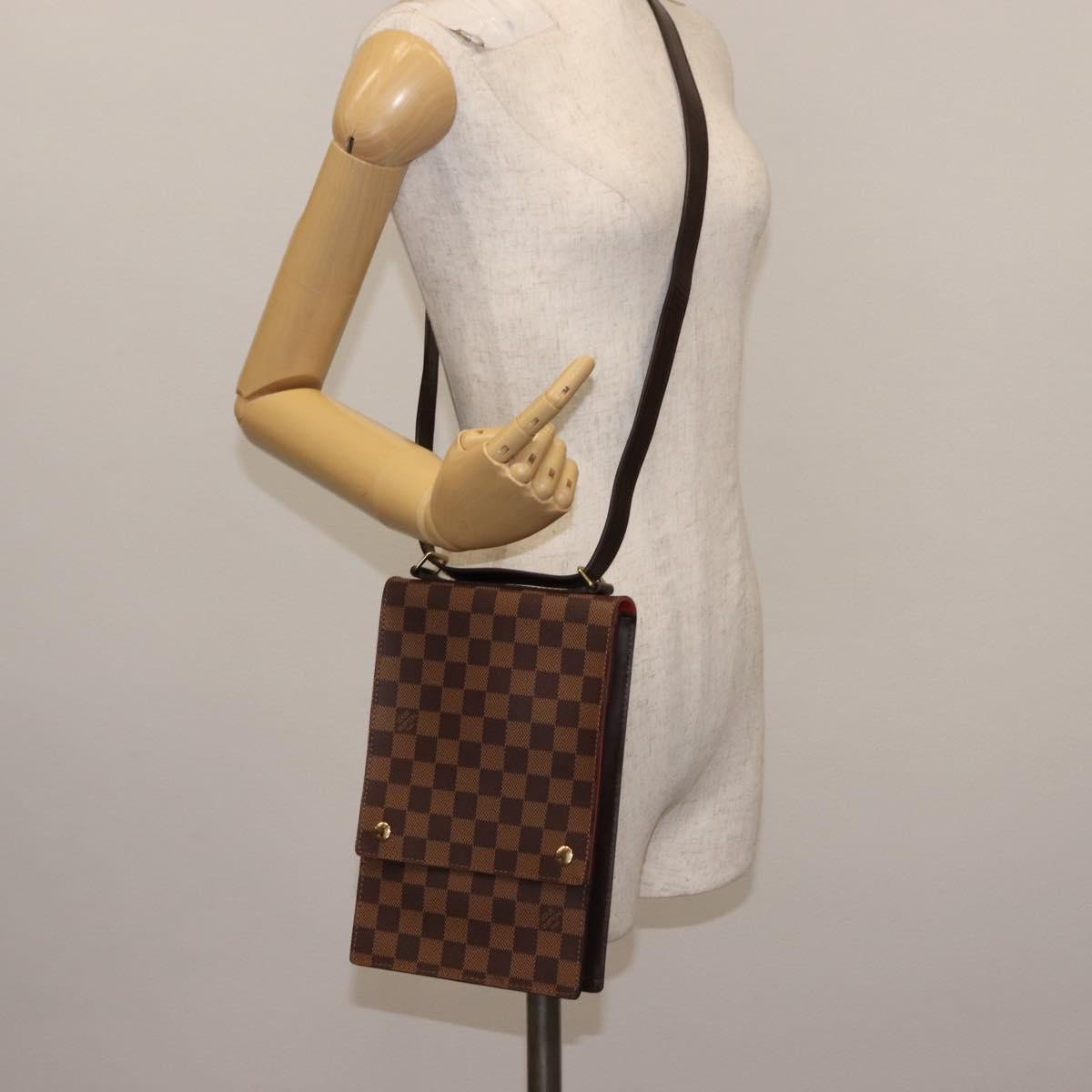 Louis Vuitton Portobello Messenger Damier Brown Canvas Shoulder Bag