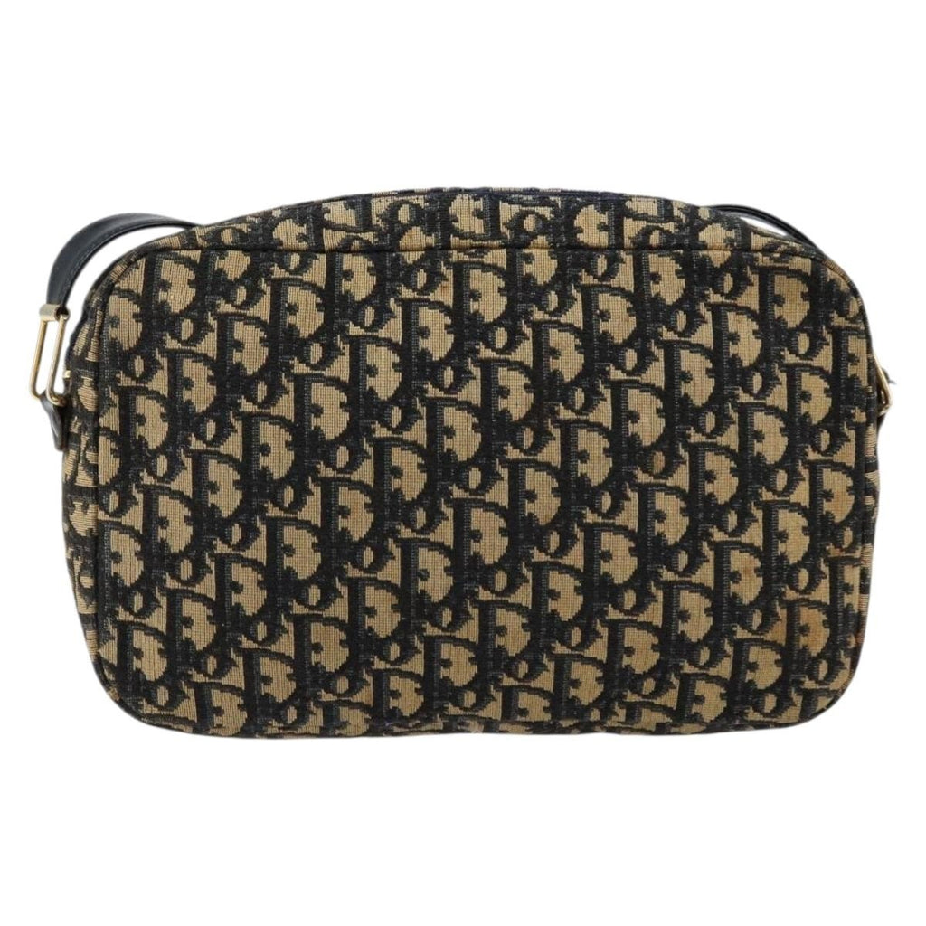 Christian Dior Vintage Cd Trotter Shoulder Bag Canvas Navy Canvas Shoulder Bag Bag (Pre-Owned)