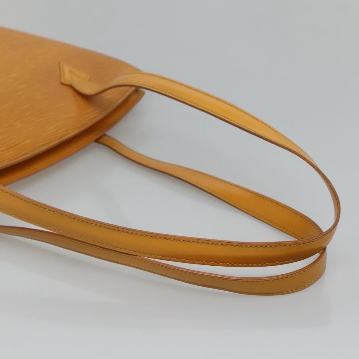 Louis Vuitton Saint Jacques Handbag Epi Leather Yellow Leather Shoulder Bag