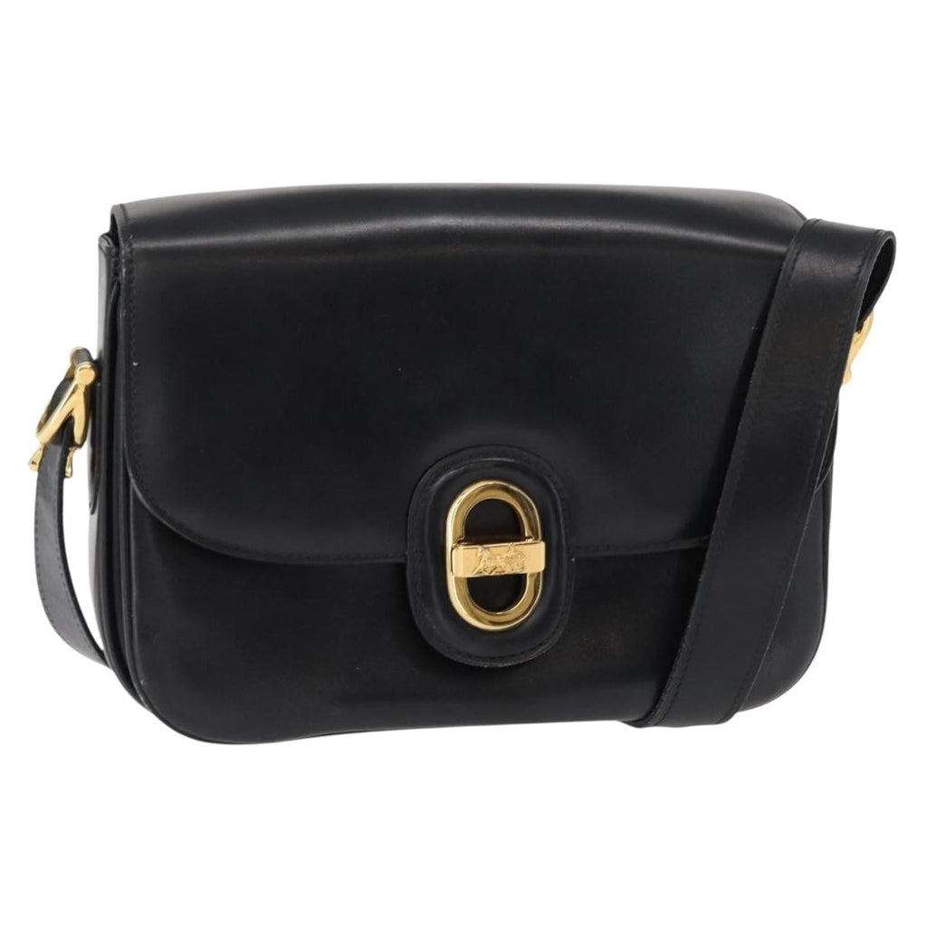 Celine Horse Carriage Shoulder Bag Leather Black Leather Shoulder Bag Bag