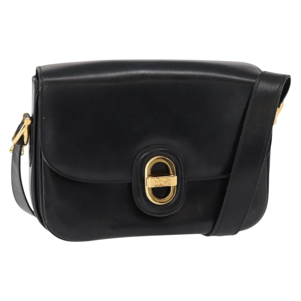 Celine Horse Carriage Shoulder Bag Leather Black Leather Shoulder Bag Bag