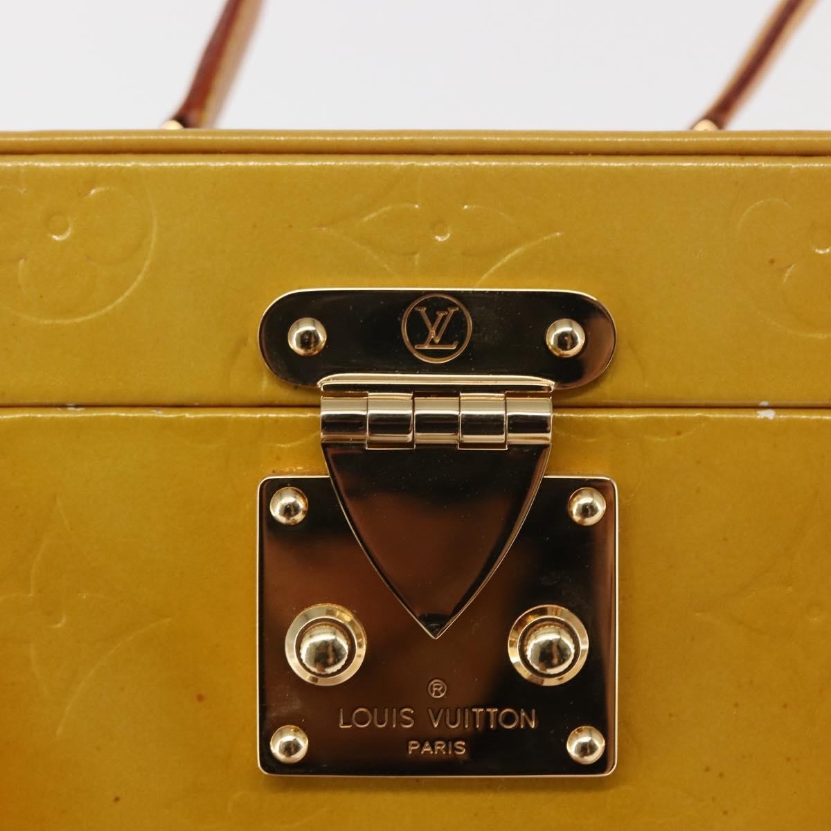 Louis Vuitton Bleecker Box Bag Monogram Vernis Beige Patent_Leather Clutche & Pouche Bag