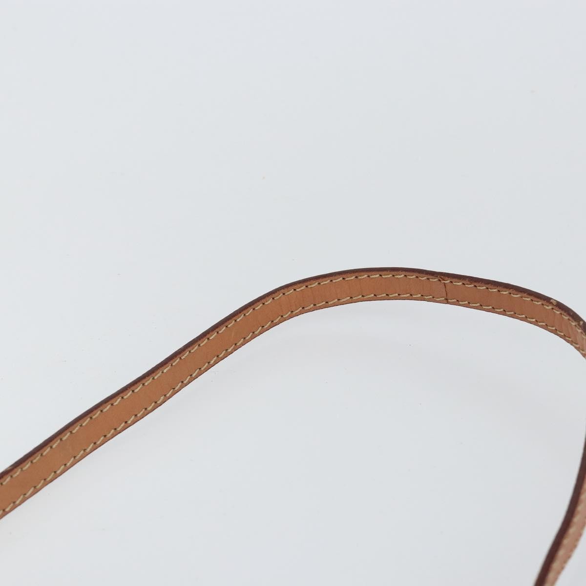 Celine Vintage Macadam Shoulder Bag Canvas Beige Canvas Shoulder Bag Bag