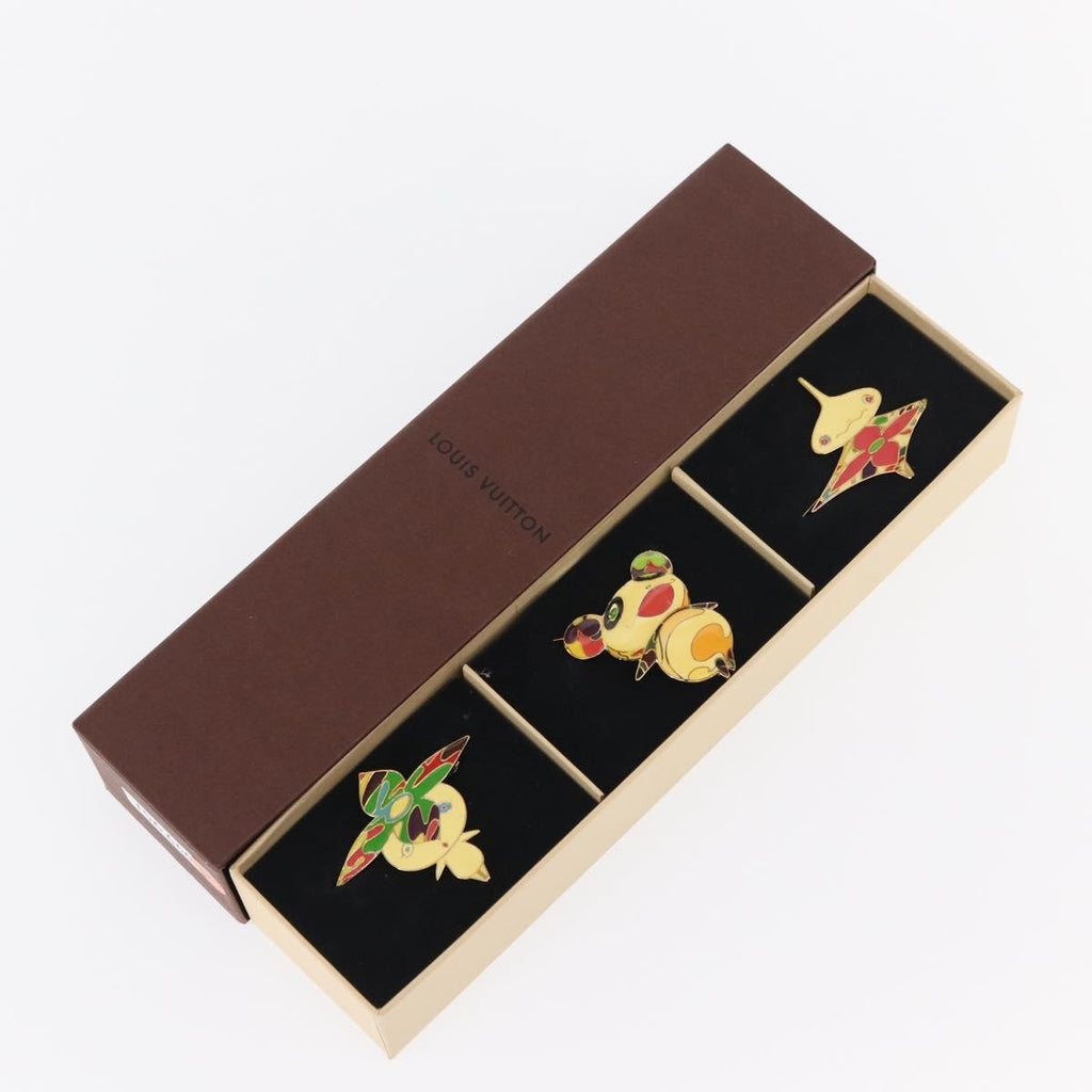 Louis Vuitton Murakami Hair Clip Set Metal And Enamel Multicolour Metal Head Accessory Accessory