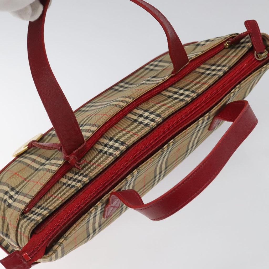 Burberry Nova Check Handbag Nova Check Canvas And Leather Beige Canvas Handbag