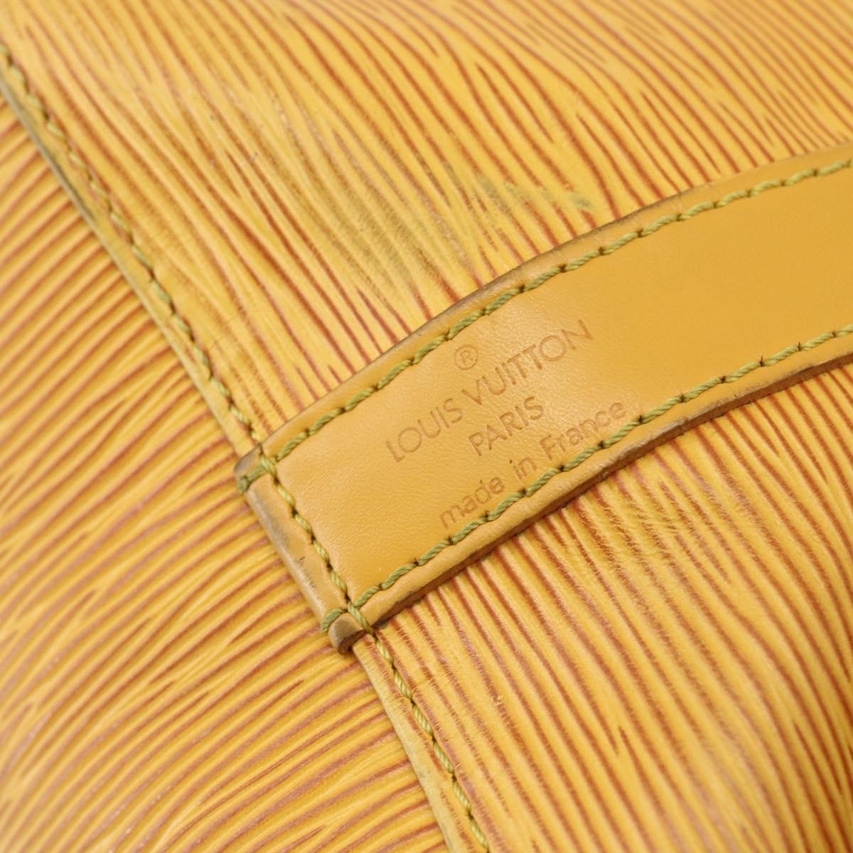 Louis Vuitton Petit Noe Handbag Epi Leather Yellow Leather Shoulder Bag