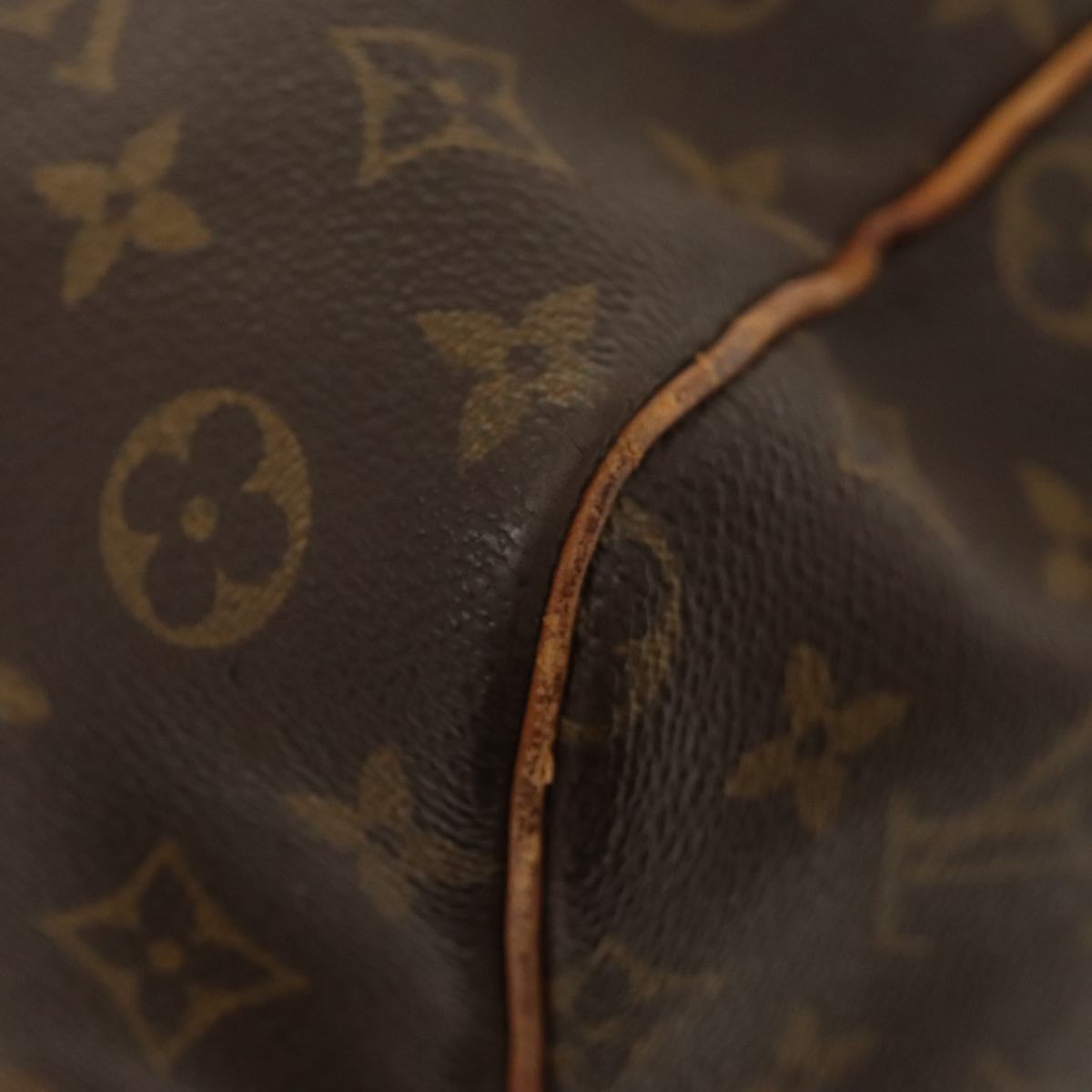 Louis Vuitton Keepall Bag Monogram Canvas Brown Canvas Travel Bag