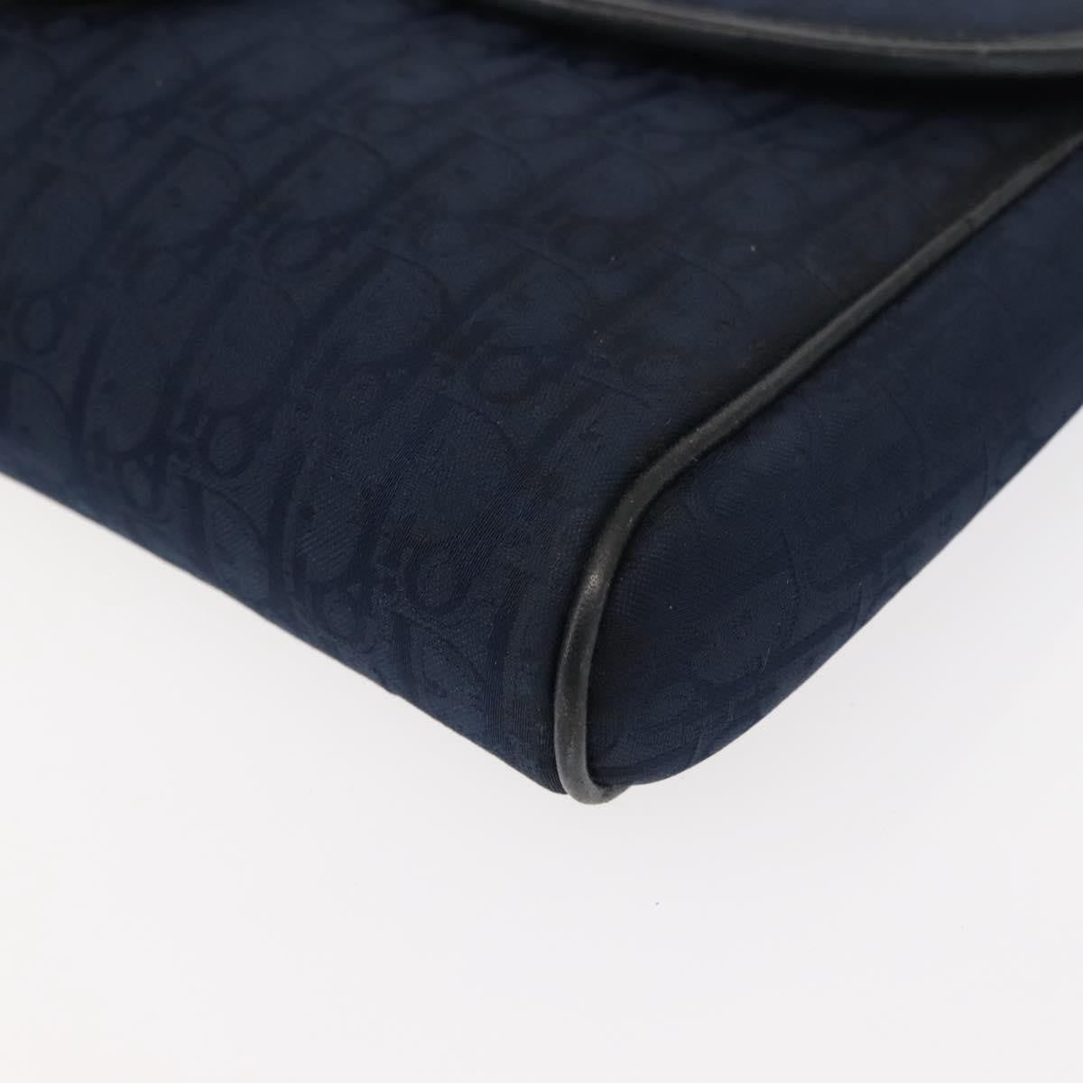 Christian Dior Vintage Trotter Shoulder Bag Canvas Navy Canvas Shoulder Bag Bag (Pre-Owned)