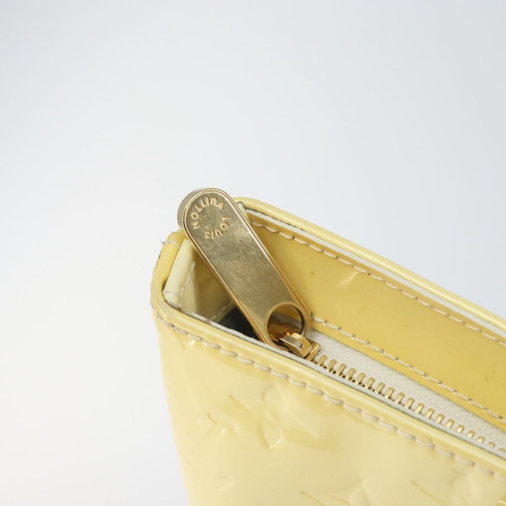 Louis Vuitton Brentwood Handbag Monogram Vernis Yellow Patent_Leather Tote Bag