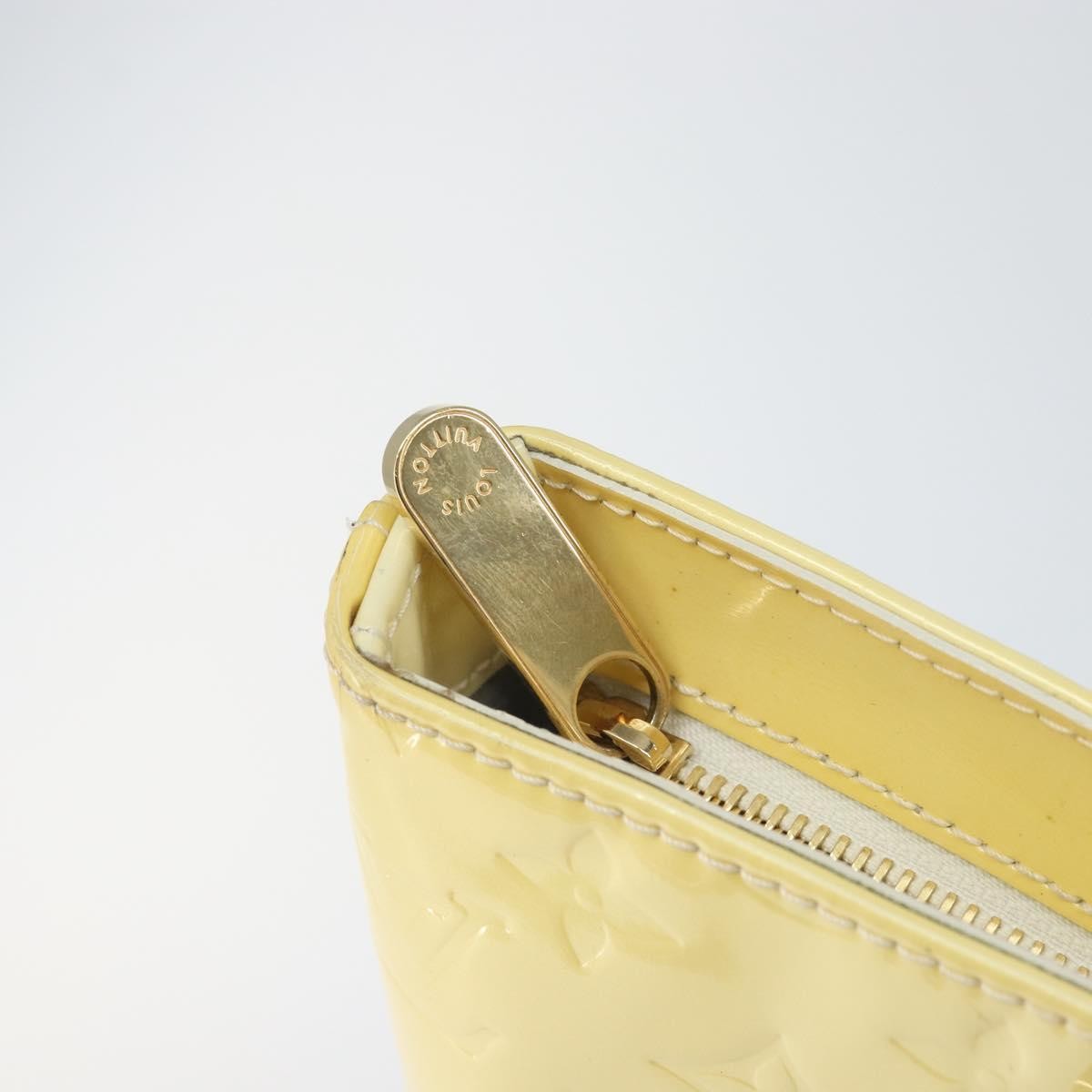 Louis Vuitton Brentwood Handbag Monogram Vernis Yellow Patent_Leather Tote Bag