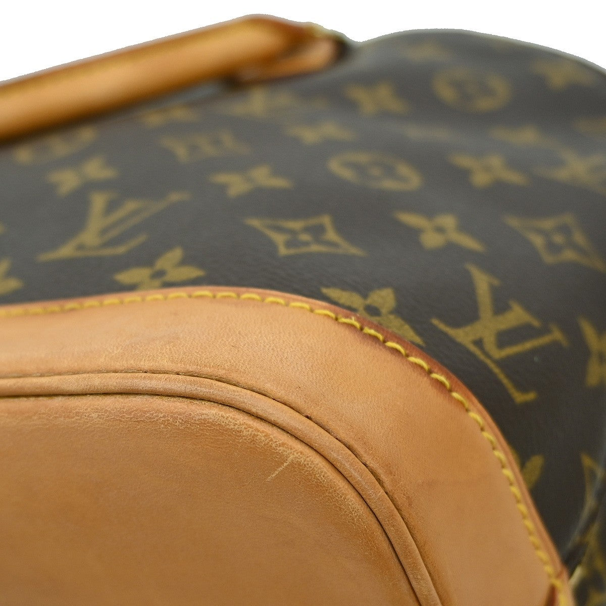 Louis Vuitton Alma Handbag Monogram Canvas Brown Canvas Handbag