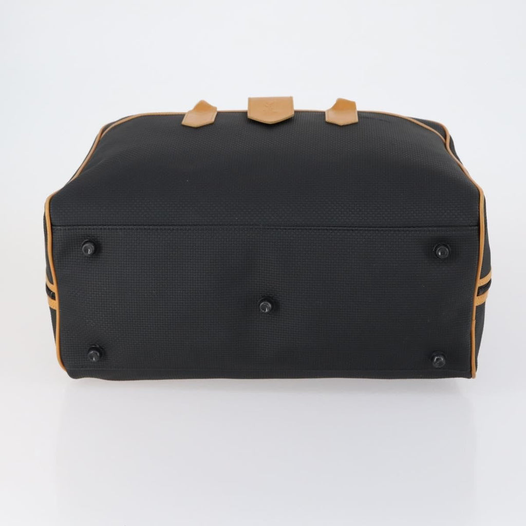 Saint Laurent Vintage Boston Pvc Leather Black Pvc Travel Bag Bag (Pre-Owned)