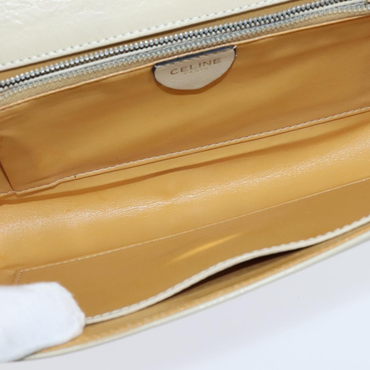 Celine Flap Shoulder Bag Leather Beige Leather Shoulder Bag Bag