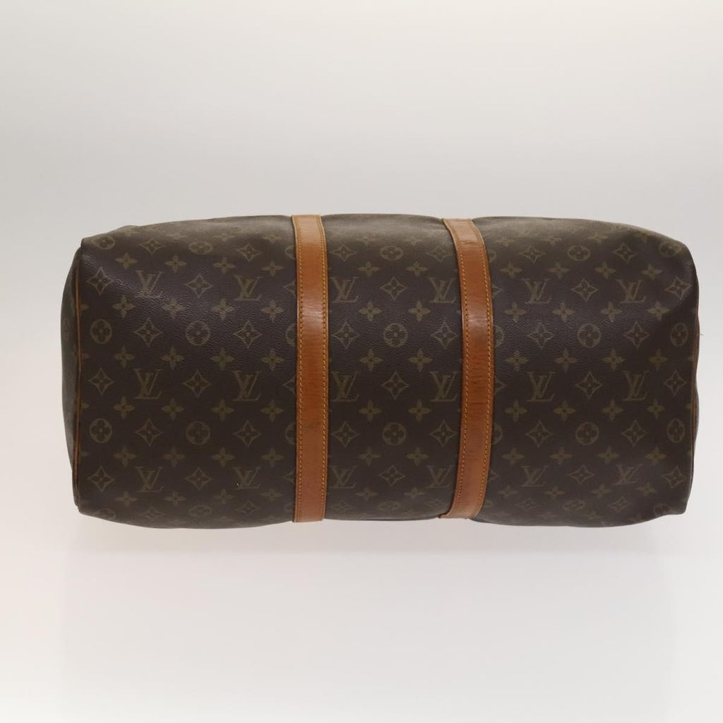 Louis Vuitton Keepall Bag Monogram Canvas Brown Canvas Travel Bag