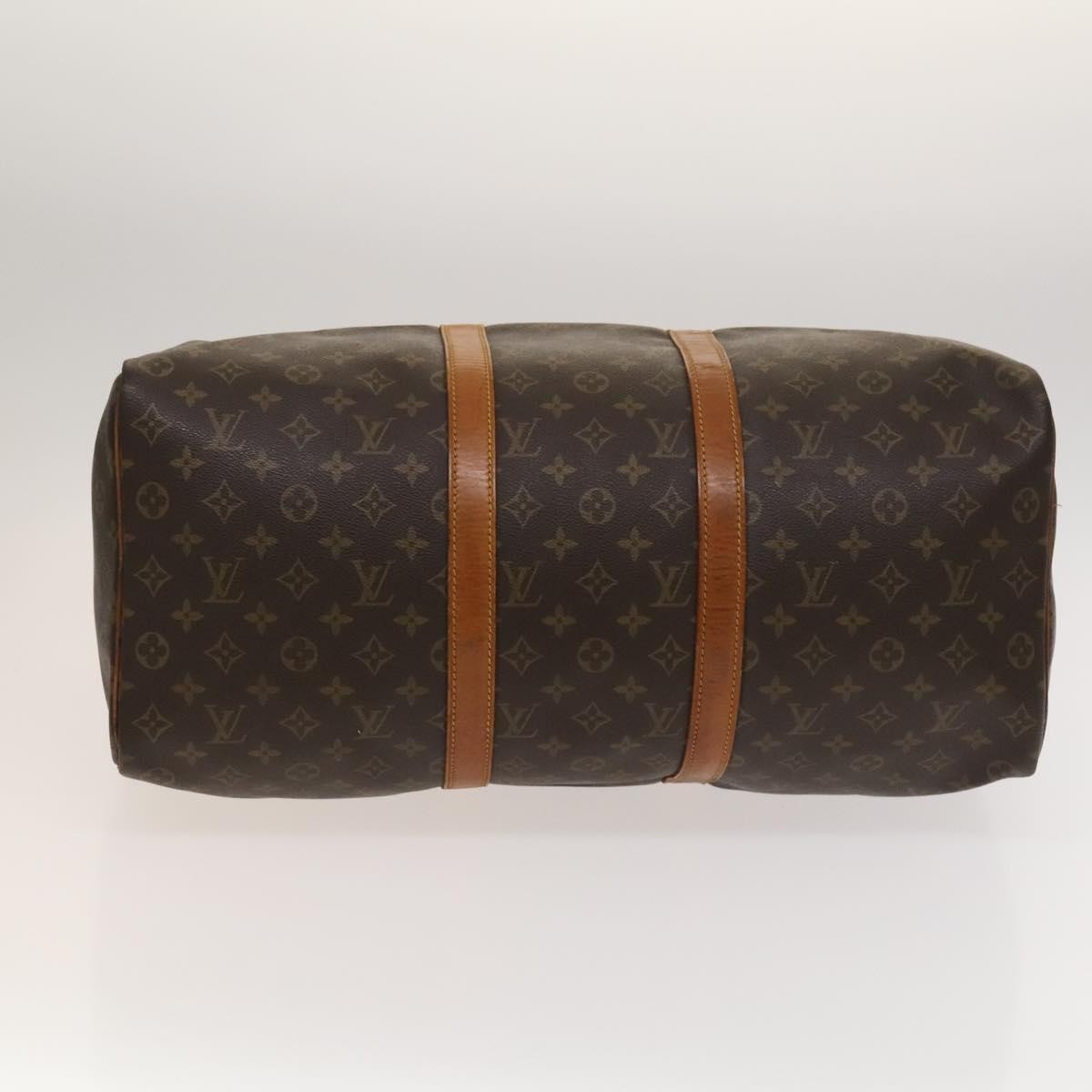 Louis Vuitton Keepall Bag Monogram Canvas Brown Canvas Travel Bag