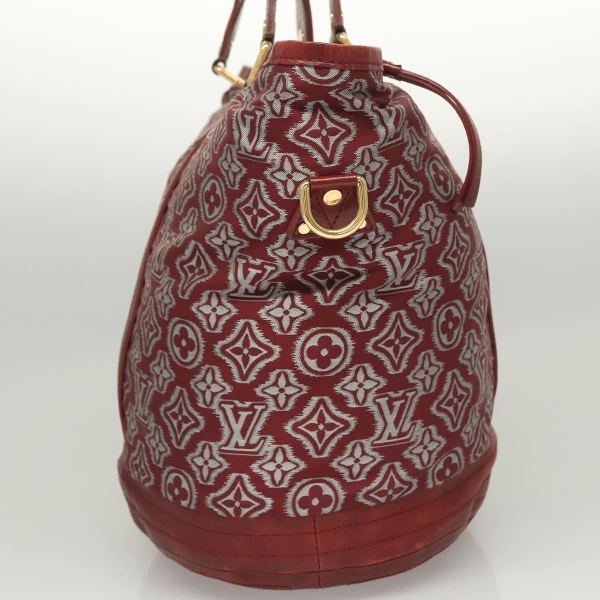 Louis Vuitton Aviator Handbag Limited Edition Monogram Jacquard Burgundy Canvas Handbag
