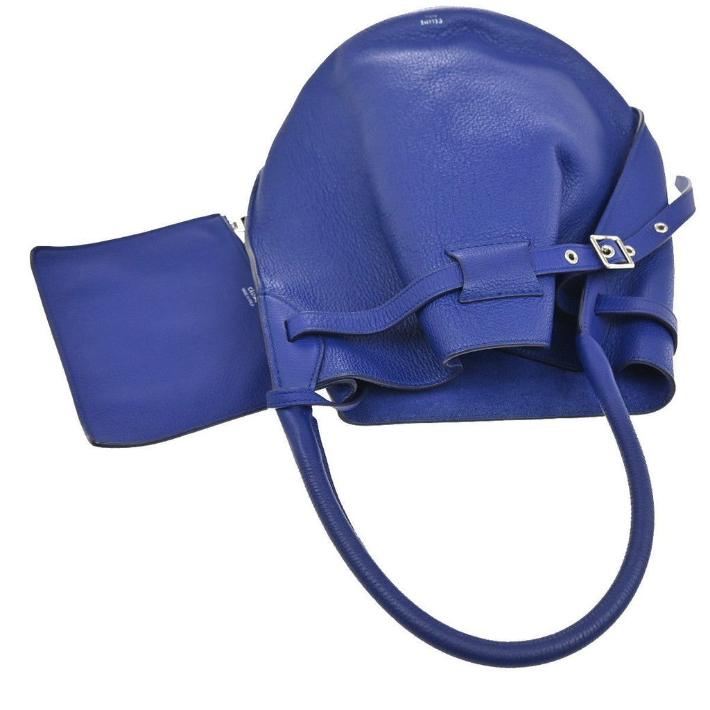 Celine Big Bag Bucket Leather Blue Leather Handbag