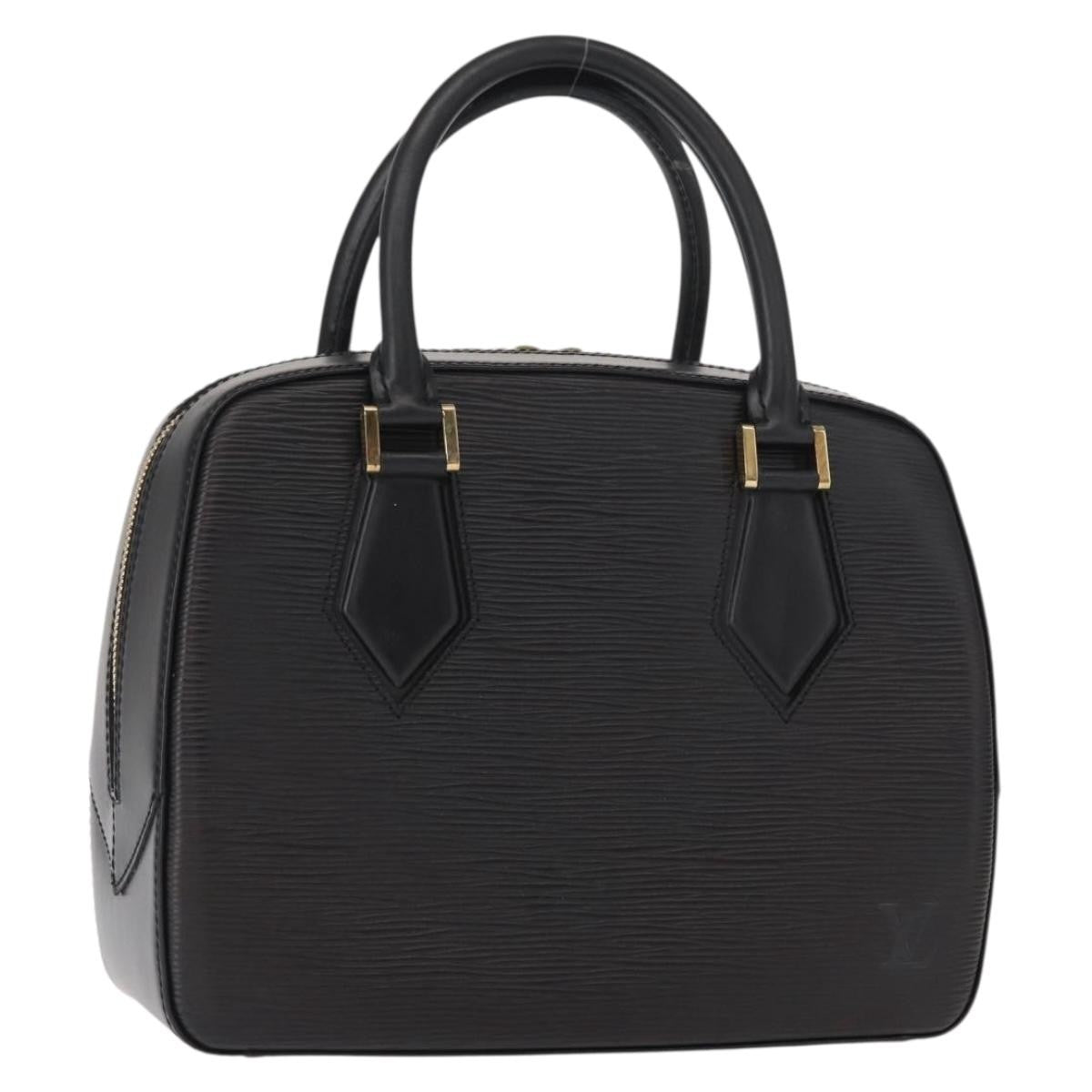Louis Vuitton Sablons Handbag Epi Leather Black Leather Handbag