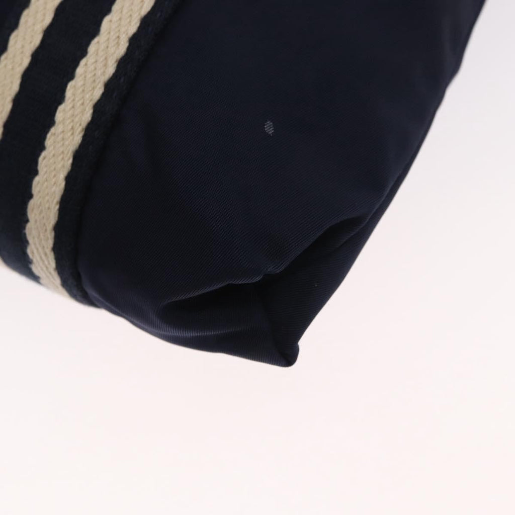 Gucci Vintage Shoulder Bag Nylon Navy Nylon Shoulder Bag Bag (Pre-Owned)