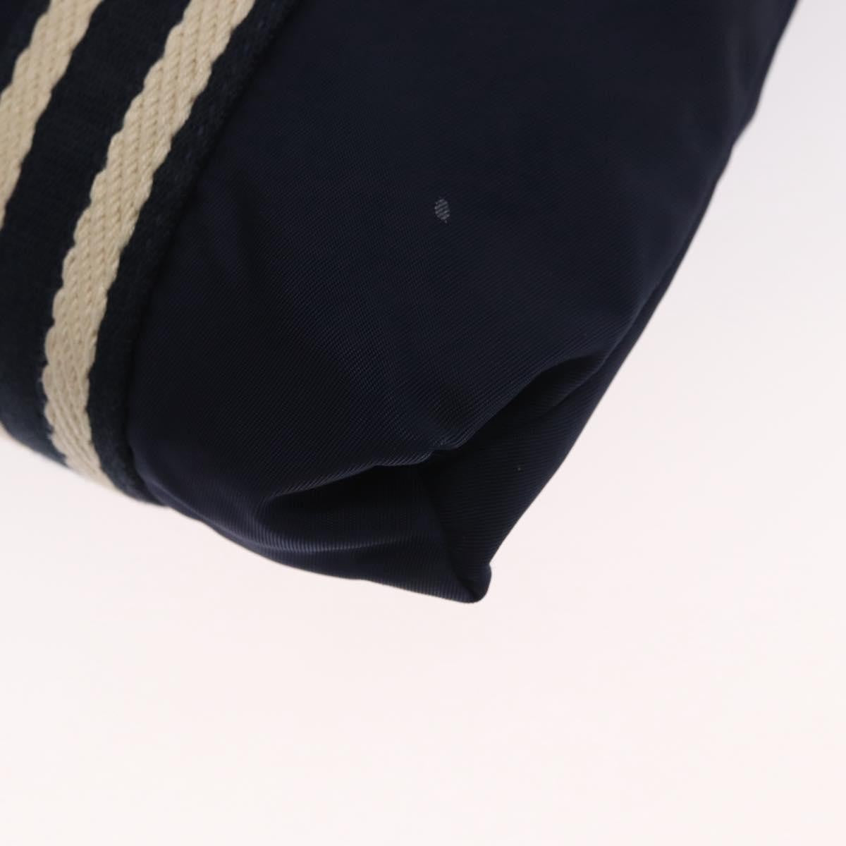 Gucci Vintage Shoulder Bag Nylon Navy Nylon Shoulder Bag Bag (Pre-Owned)