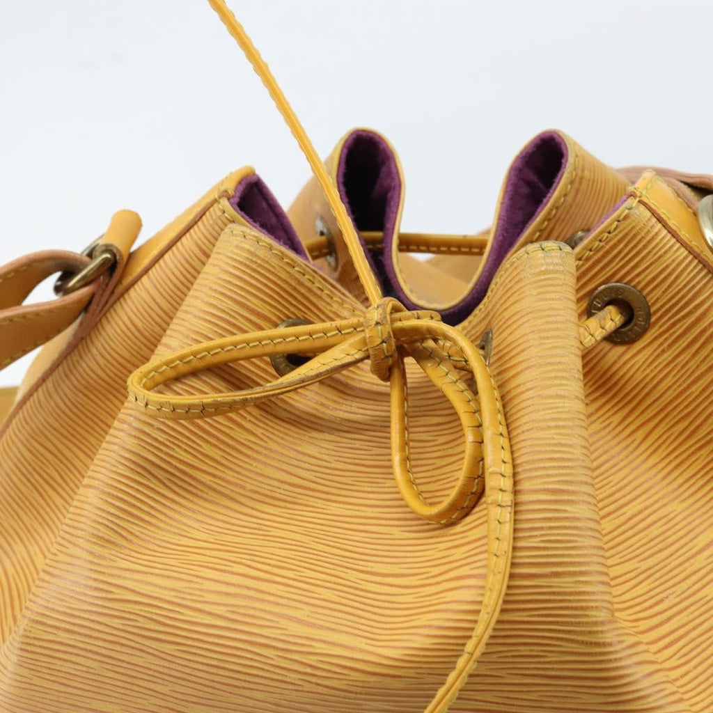 Louis Vuitton Petit Noe Nm Handbag Epi Leather Yellow Leather Shoulder Bag