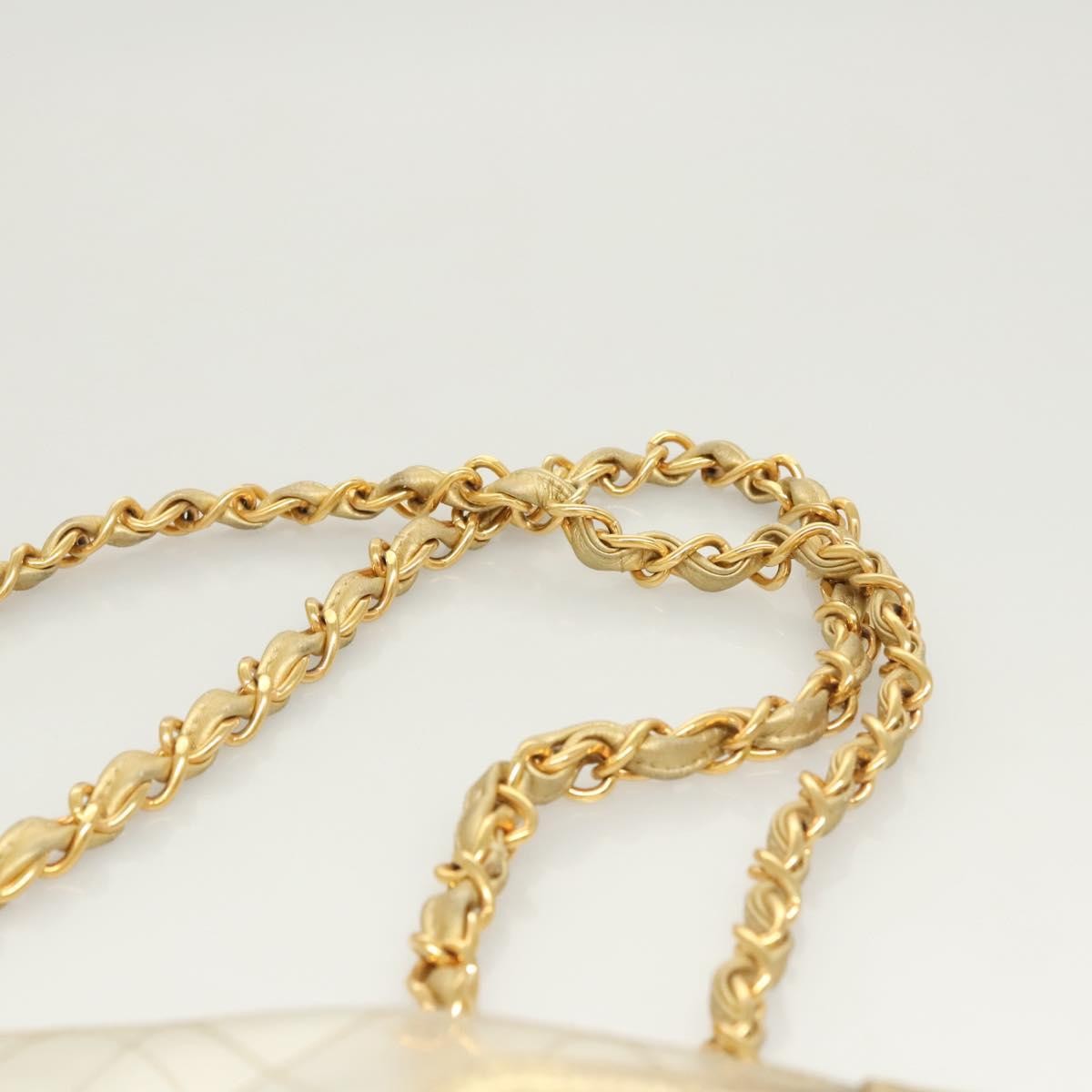 Chanel Classic Single Flap Bag Quilted Applique Vinyl Clear Vinyl Bag