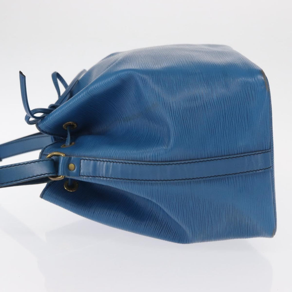 Louis Vuitton Petit Noe Handbag Epi Leather Blue Leather Shoulder Bag