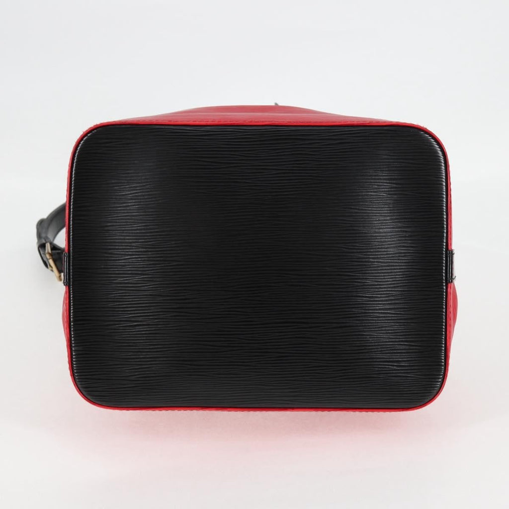 Louis Vuitton Bicolor Petit Noe Handbag Epi Leather Red Leather Shoulder Bag